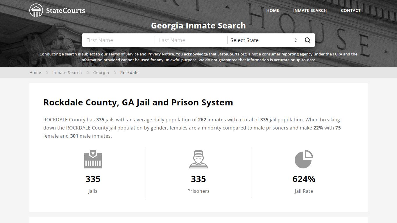 Rockdale County, GA Inmate Search - StateCourts